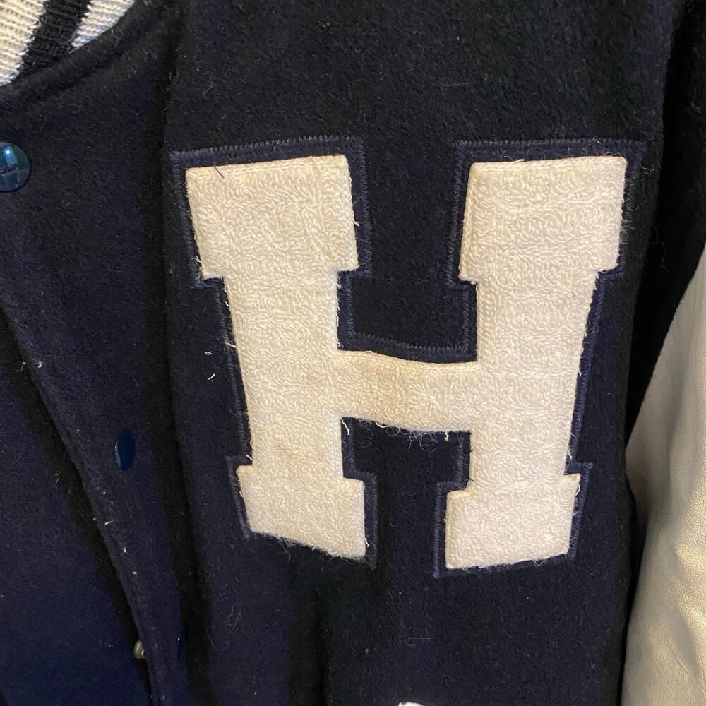 Vintage 1989 XL Huntington High School Letterman Jacket - Picture 4 of 12